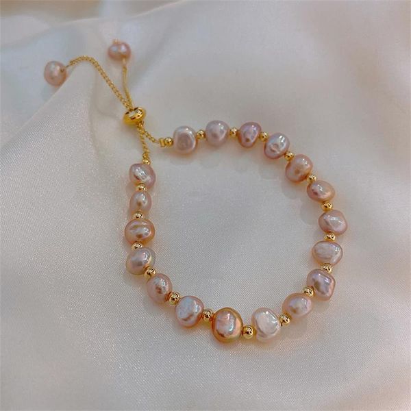 link, chain baroque beige gold pearl bracelet champagne pink color pearls designer charms for bracelets fashion jewelry women girls gifts, Black
link, chain baroque beige gold pearl bracelet champagne pink color pearls designer charms for bracelets fashion jewelry women girls gifts, Black