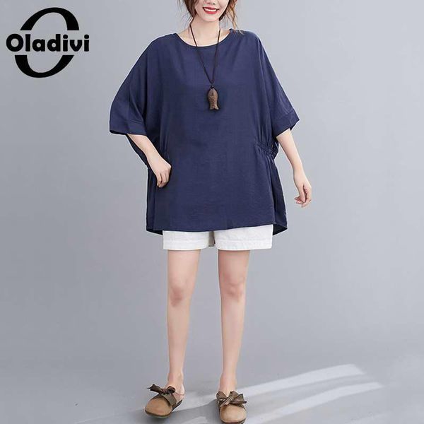 oladivi plus size women solid color batwing sleeves blouse shirt summer 2021 new round neck tunics blusas blue green 6xl 5xl, White
oladivi plus size women solid color batwing sleeves blouse shirt summer 2021 new round neck tunics blusas blue green 6xl 5xl, White