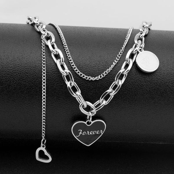 chokers heart pendant stainless steel necklace for women men o chain tassel charm necklaces vintage jewelry accessories punk choker gift, Golden;silver
chokers heart pendant stainless steel necklace for women men o chain tassel charm necklaces vintage jewelry accessories punk choker gift, Golden;silver