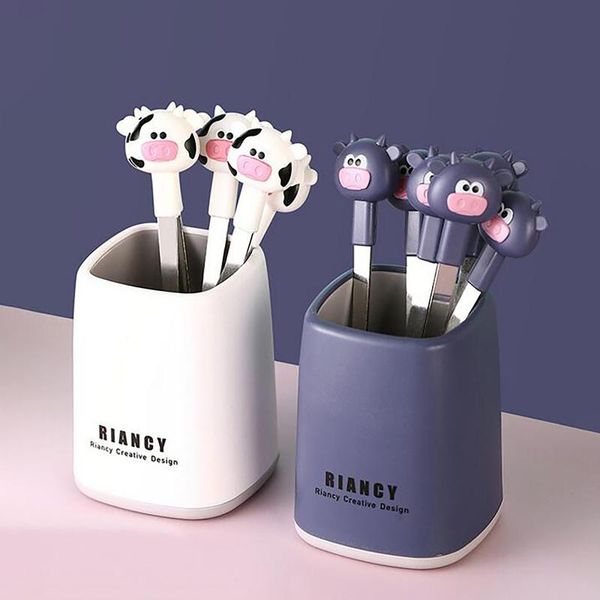 forks 6 pack creative cartoon cute fruit fork suit cake two-tooth stainless steel whole household cow kitchen tool
forks 6 pack creative cartoon cute fruit fork suit cake two-tooth stainless steel whole household cow kitchen tool
