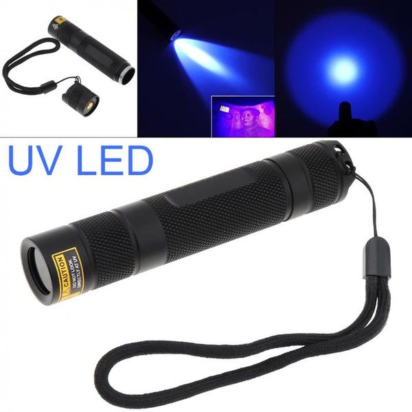 5w 365nm led purple lights uv portable torch light for dry stains / bed bug / pet urine detection
5w 365nm led purple lights uv portable torch light for dry stains / bed bug / pet urine detection