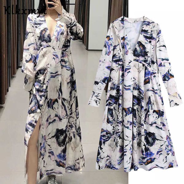 klkxmyt za dress women england style fashion print v neck vintage loose midi dresses female vestidos de fiesta noche vestido 210527, Black;gray
klkxmyt za dress women england style fashion print v neck vintage loose midi dresses female vestidos de fiesta noche vestido 210527, Black;gray