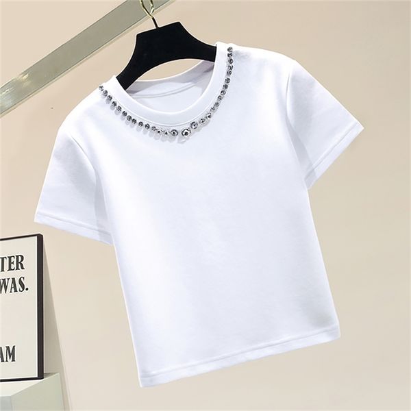 women's t-shirt fashion diamonds short sleeve cotton t shirts women korean style o-neck straight baggy loose white black womens to
women's t-shirt fashion diamonds short sleeve cotton t shirts women korean style o-neck straight baggy loose white black womens to