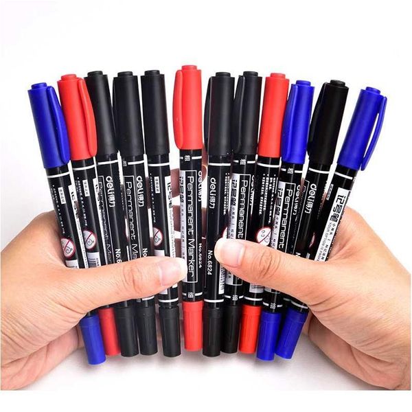 3pcs/set dual tip permanent marker waterproof marker pen fine/medium point 0.5mm-1mm pen marker black blue red ink art qyltgi
3pcs/set dual tip permanent marker waterproof marker pen fine/medium point 0.5mm-1mm pen marker black blue red ink art qyltgi