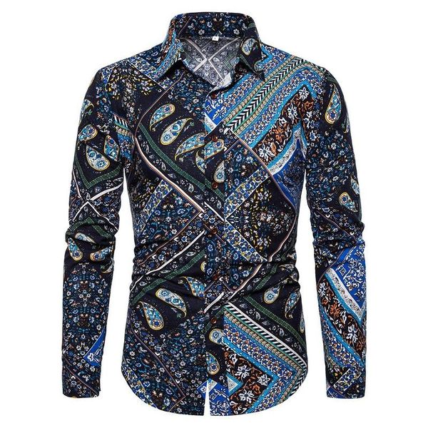 men's casual shirts 2021 autumn large size imitation cotton and linen long-sleeved floral shirt hawaiian man luxury men, White;black
men's casual shirts 2021 autumn large size imitation cotton and linen long-sleeved floral shirt hawaiian man luxury men, White;black