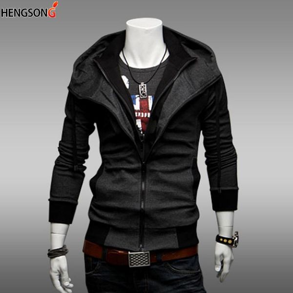 men's hoodies & sweatshirts casual men autumn jacket zipper color block hooded man streetwear slim coat, Black
men's hoodies & sweatshirts casual men autumn jacket zipper color block hooded man streetwear slim coat, Black
