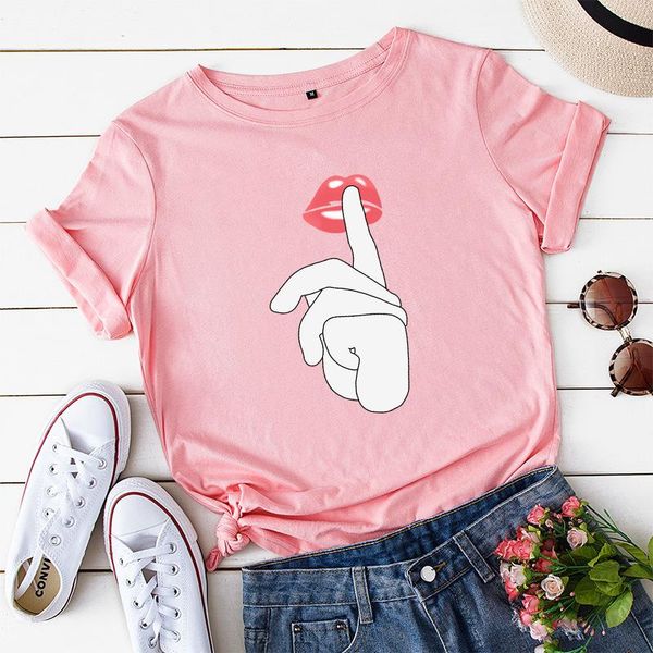 women's t-shirt pink lips print women t shirt short sleeve o neck loose tshirt ladies tee clothes camisetas mujer, White
women's t-shirt pink lips print women t shirt short sleeve o neck loose tshirt ladies tee clothes camisetas mujer, White