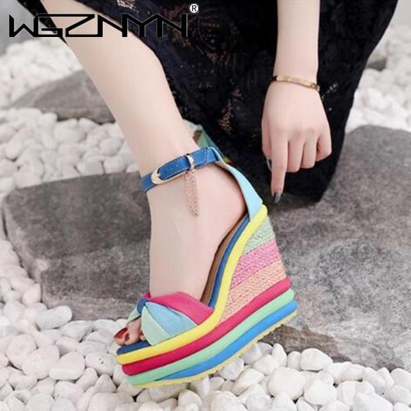 colorful leisure women wedges shoes 2021 summer sandals woman mules party platform high heels shoes woman sandals, Black
colorful leisure women wedges shoes 2021 summer sandals woman mules party platform high heels shoes woman sandals, Black