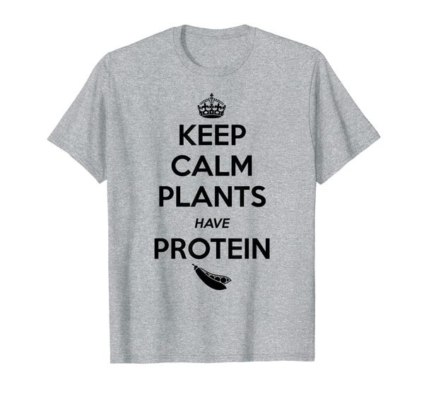 keep calm plants have protein funny vegetarian gift t-shirt, White;black
keep calm plants have protein funny vegetarian gift t-shirt, White;black