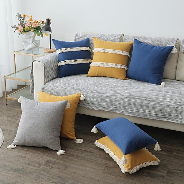 cushion/decorative pillow refreshing tassel cushion cover cot cotton linen case home decor for sofa bed nordic pastoral style pillowcase
cushion/decorative pillow refreshing tassel cushion cover cot cotton linen case home decor for sofa bed nordic pastoral style pillowcase