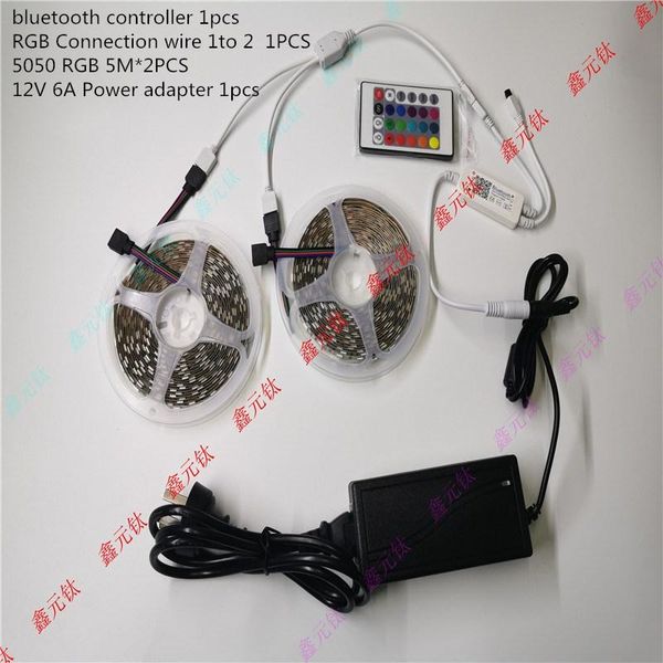 led strip suit rgb 10m bluetooth controller 24key connection wire 1to 2 power adapter 12v 6a whole set of products
led strip suit rgb 10m bluetooth controller 24key connection wire 1to 2 power adapter 12v 6a whole set of products
