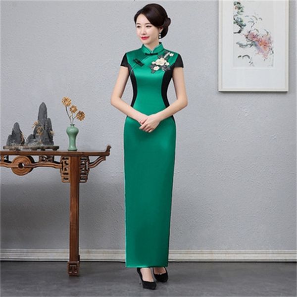 green women cheongsam evening chinese traditional elegant qipao long retro vestido s-4xl brh6, Blue;red
green women cheongsam evening chinese traditional elegant qipao long retro vestido s-4xl brh6, Blue;red