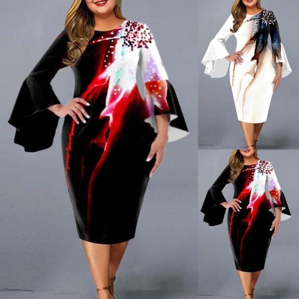 casual dresses women positioning geometric print layered flare sleeve dress autumn printed for party, Black;gray
casual dresses women positioning geometric print layered flare sleeve dress autumn printed for party, Black;gray