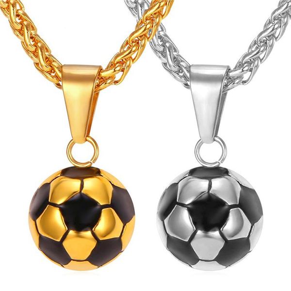 pendant necklaces fashion hip-hop men women plating stainless steel solid football necklace gift pendent femme choker, Silver
pendant necklaces fashion hip-hop men women plating stainless steel solid football necklace gift pendent femme choker, Silver