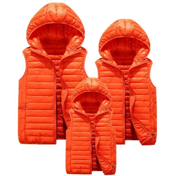 men's vests fashion hooded men woman child winter warm sleeveless jackets coats solid casual vest male waistcoats, Black;white
men's vests fashion hooded men woman child winter warm sleeveless jackets coats solid casual vest male waistcoats, Black;white