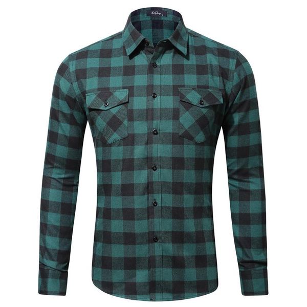 men's casual shirts 2021 mens long sleeve plaid shirt black/red/green work flannel pocket fashion clothing, White;black
men's casual shirts 2021 mens long sleeve plaid shirt black/red/green work flannel pocket fashion clothing, White;black