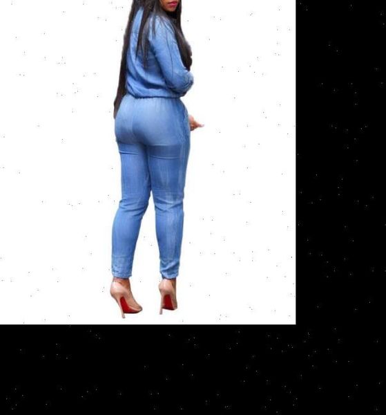 fashionable long sleeve denim women jumpsuit summer plus size xxl, Black;white