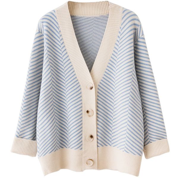 women's sweaters autumn spring v-neck knitted striped coat cardigans long sleeve poncho pull femme n9km, White;black
women's sweaters autumn spring v-neck knitted striped coat cardigans long sleeve poncho pull femme n9km, White;black