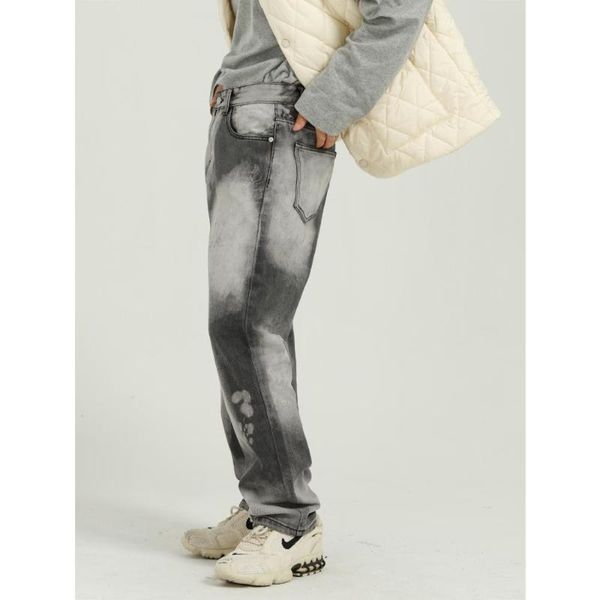 men's jeans fall winter men/women tie-dye korean retro straight denim pant vintage hiphop streetwear design sense loose male, Blue
men's jeans fall winter men/women tie-dye korean retro straight denim pant vintage hiphop streetwear design sense loose male, Blue