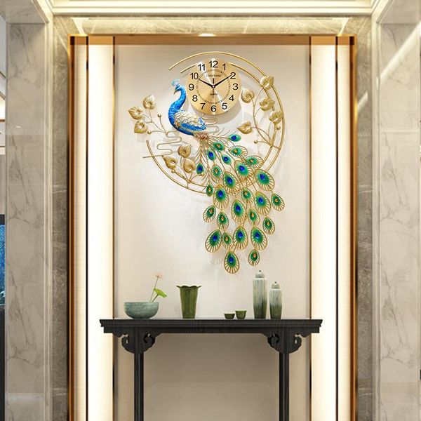 creative peacock style wall clock hanging clock table living room creative fashion mute modern decorative personality phoenix
creative peacock style wall clock hanging clock table living room creative fashion mute modern decorative personality phoenix