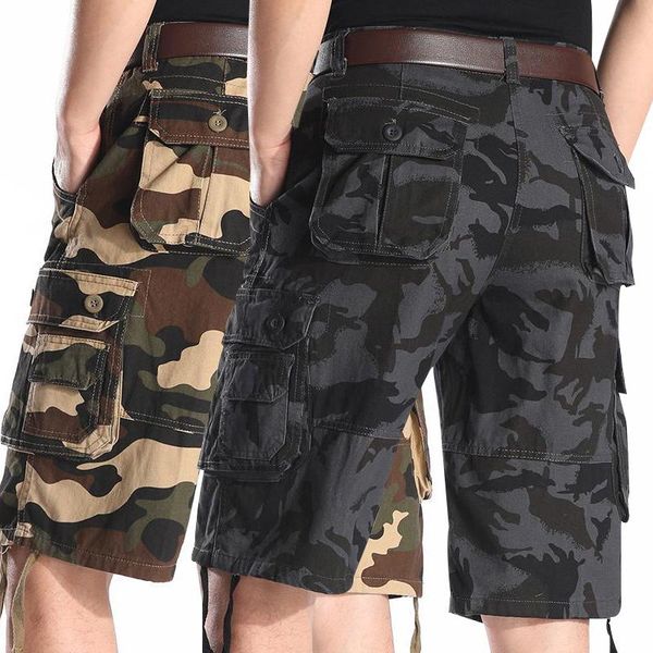men's shorts camo cargo pants summer cotton sports bermuda army multi-pocket tactical loose beach, White;black
men's shorts camo cargo pants summer cotton sports bermuda army multi-pocket tactical loose beach, White;black