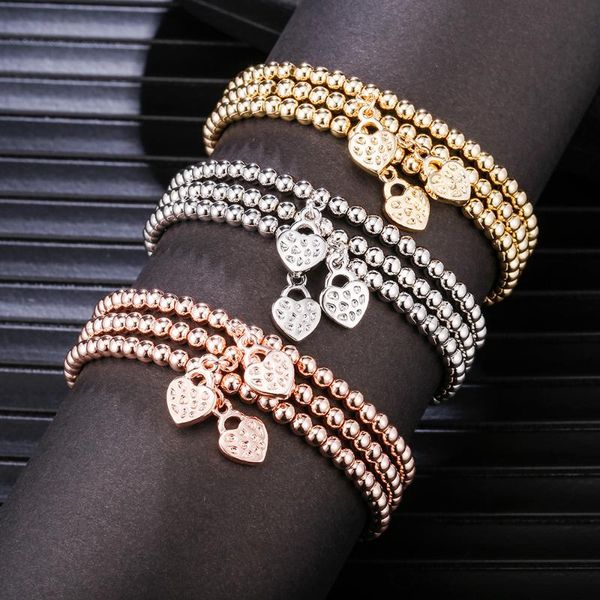 charm bracelets heart bracelet handmade jewelry women's gold color wire elastic material beads chain friendship gift 2021, Golden;silver
charm bracelets heart bracelet handmade jewelry women's gold color wire elastic material beads chain friendship gift 2021, Golden;silver