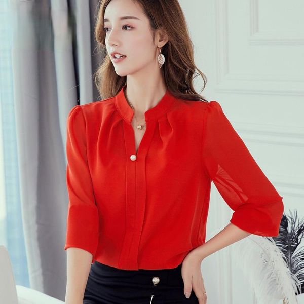 women's blouses & shirts 2021 spring/summer korean fashion casual all-match shirt pure color thinning trend ladies chiffon, White
women's blouses & shirts 2021 spring/summer korean fashion casual all-match shirt pure color thinning trend ladies chiffon, White