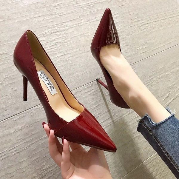 dress shoes women heels 2021 autumn winter red high women's heel chaussure femme zapatos mujer, Black
dress shoes women heels 2021 autumn winter red high women's heel chaussure femme zapatos mujer, Black