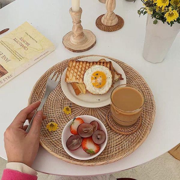 dishes & plates rattan hand-woven round dinner plate breakfast bread dessert coffee beverage tray fruit storage basket
dishes & plates rattan hand-woven round dinner plate breakfast bread dessert coffee beverage tray fruit storage basket