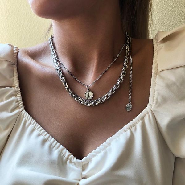 pendant necklaces lalynnly multilayer silver color letter necklace vintage punk fashion for women trendy jewelry accessories girls n7695
pendant necklaces lalynnly multilayer silver color letter necklace vintage punk fashion for women trendy jewelry accessories girls n7695