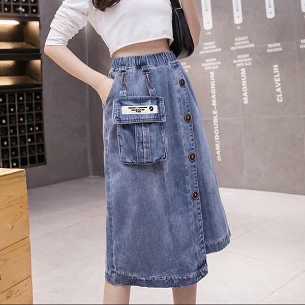 limiguyue women denim skirt high waist pencil midi skirts female spring autumn button pockets single breasted jean skirts k090, Black
limiguyue women denim skirt high waist pencil midi skirts female spring autumn button pockets single breasted jean skirts k090, Black