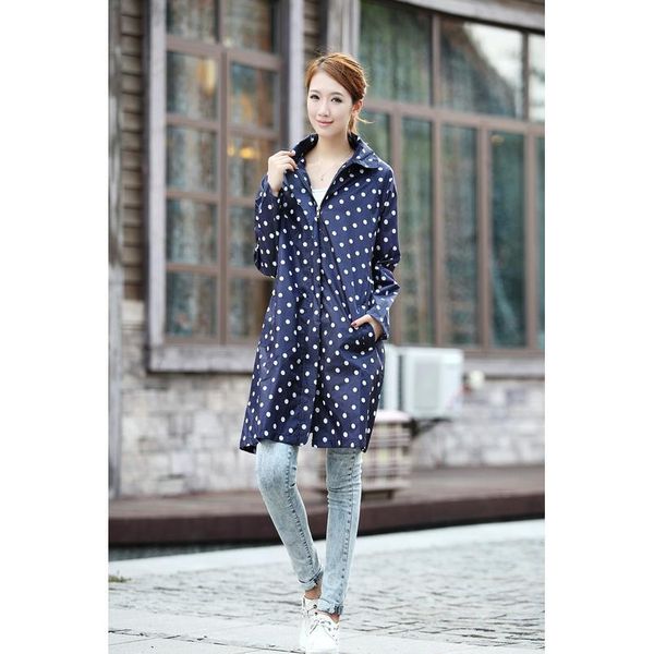 good quality waterproof raincoat women dot fashion long ladies raincoat hooded zipper with packable handbag poncho coat jlluzx
good quality waterproof raincoat women dot fashion long ladies raincoat hooded zipper with packable handbag poncho coat jlluzx