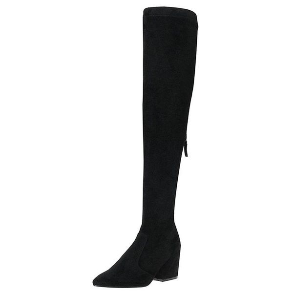 boots elegant pointed toes shoes woman 2021 winter high heels over the knee for women office lady working long, Black
boots elegant pointed toes shoes woman 2021 winter high heels over the knee for women office lady working long, Black