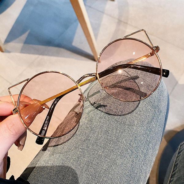 metal hollow cat eye female sunglasses ocean piece round frame colorful personality sparkling high-quality sun glasses, White;black
metal hollow cat eye female sunglasses ocean piece round frame colorful personality sparkling high-quality sun glasses, White;black