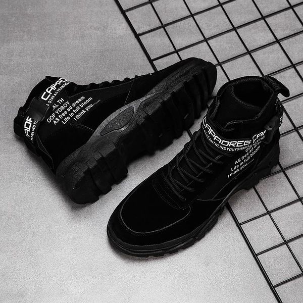 boots brand retro european and american style casual wear-resistant comfortable high help men's, Black
boots brand retro european and american style casual wear-resistant comfortable high help men's, Black