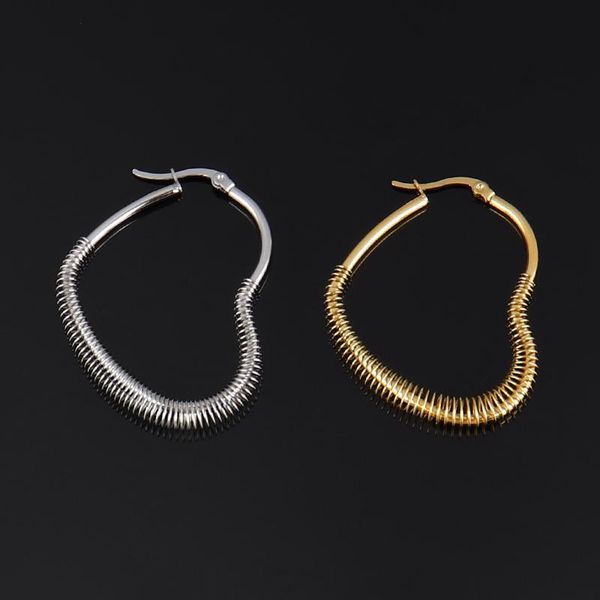 hoop & huggie punk butterfly earrings stainless steel big heart for women earring geometric charm jewelry gift, Golden;silver
hoop & huggie punk butterfly earrings stainless steel big heart for women earring geometric charm jewelry gift, Golden;silver