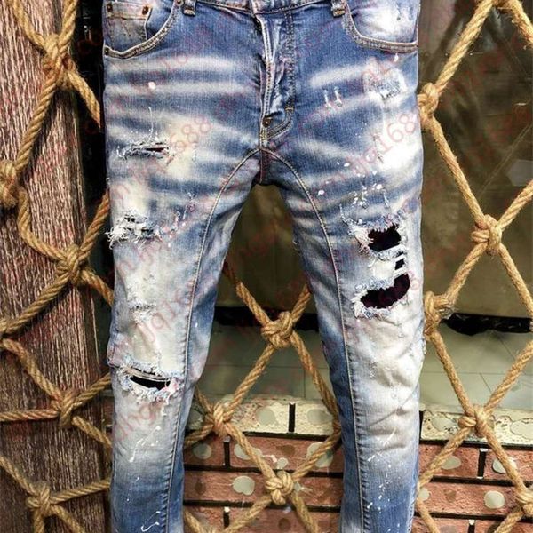 2020 new arrival mid-waistline pants mens jeans waist ribbon splicing mens designer pants european and american ripped jeans, Blue
2020 new arrival mid-waistline pants mens jeans waist ribbon splicing mens designer pants european and american ripped jeans, Blue