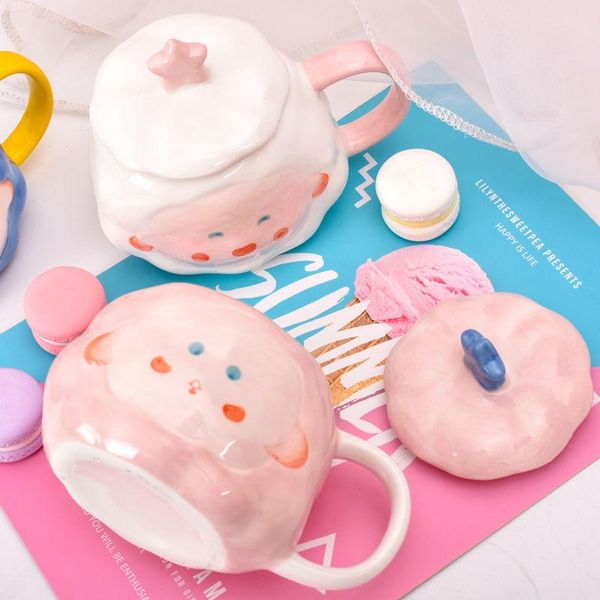 mugs mark cup female with lid spoon cartoon cute and korean version of the cloud hand-painted underglaze home ceramic coffee
mugs mark cup female with lid spoon cartoon cute and korean version of the cloud hand-painted underglaze home ceramic coffee