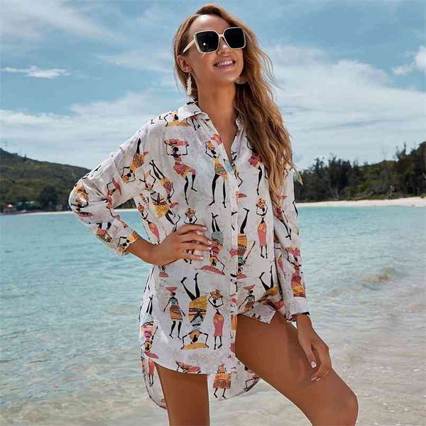 beach cover up print bikini women cardigan summer dress ladies tunics swimsuit s wear 210722, White;black
beach cover up print bikini women cardigan summer dress ladies tunics swimsuit s wear 210722, White;black