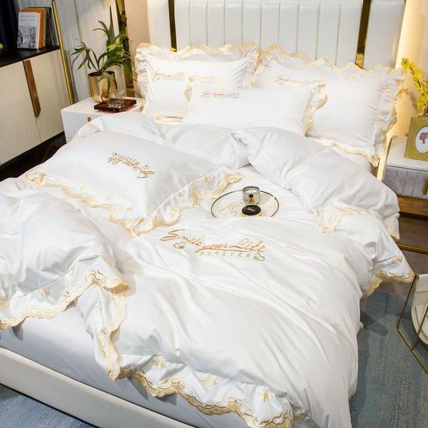 bedding sets light luxury simple 120s long-staple cotton high-end embroidery four-piece set quilt cover bed linen in
bedding sets light luxury simple 120s long-staple cotton high-end embroidery four-piece set quilt cover bed linen in