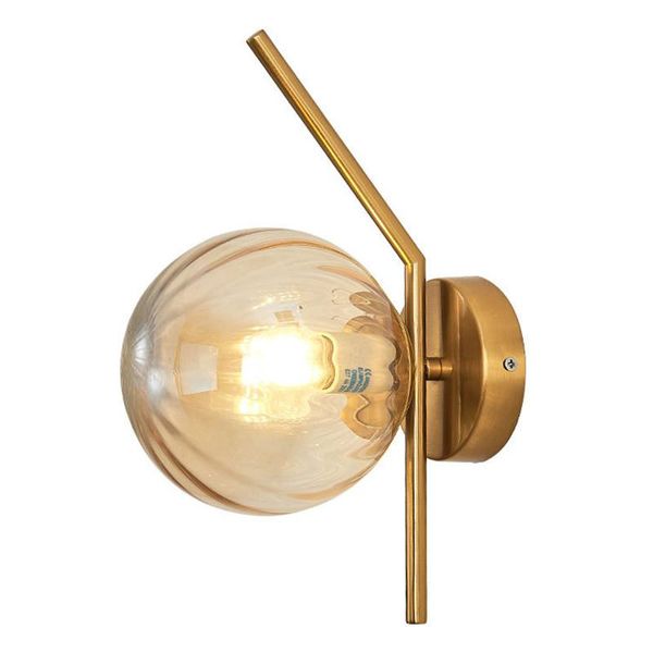 nordic bed side e27 led wall lamp glass wall lighting scones for corridor painted black / plated gold metal lamp fixtures
nordic bed side e27 led wall lamp glass wall lighting scones for corridor painted black / plated gold metal lamp fixtures