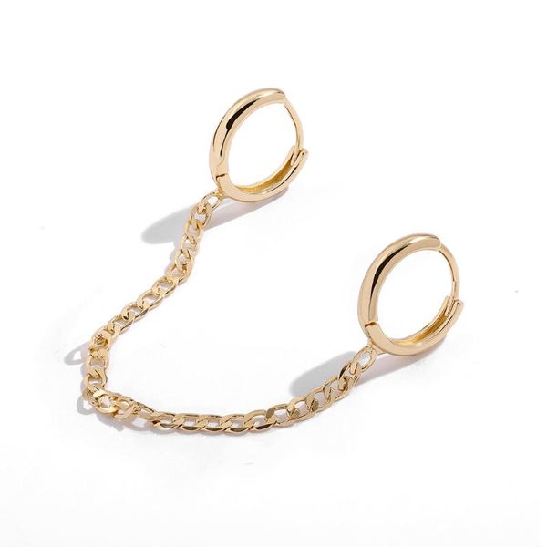 hoop & huggie gothic punk two ear buckle long chain earrings for women gold color link chains bone female jewelry, Golden;silver
hoop & huggie gothic punk two ear buckle long chain earrings for women gold color link chains bone female jewelry, Golden;silver