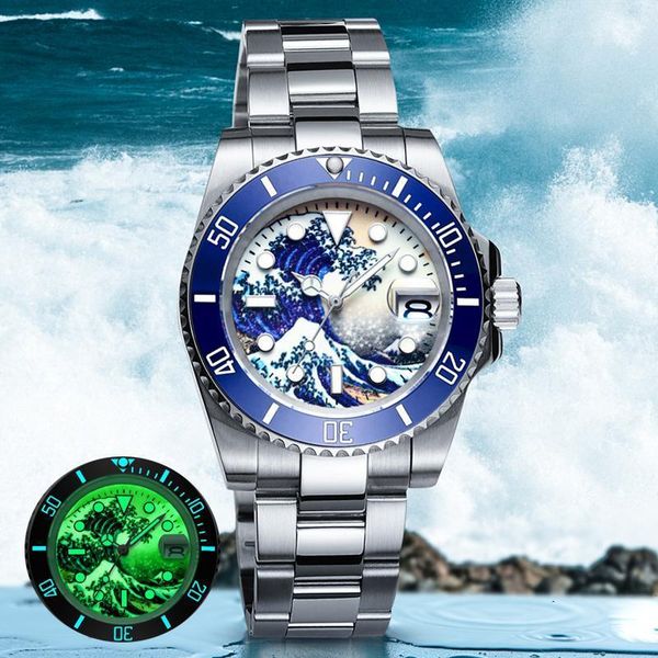 addies dive 2021 diving watch nh35 sapphire ceramic bezel surfing 3d full luminous dial automatic men's 200m diver wristwatches, Slivery;brown
addies dive 2021 diving watch nh35 sapphire ceramic bezel surfing 3d full luminous dial automatic men's 200m diver wristwatches, Slivery;brown