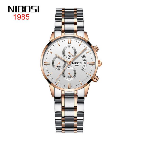 12 style nibosi women's watch 2020 foreign trade double button fashion watch round quartz 36mm two tone rose gold shell white dail, Slivery;brown
12 style nibosi women's watch 2020 foreign trade double button fashion watch round quartz 36mm two tone rose gold shell white dail, Slivery;brown