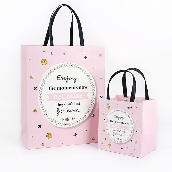 gift wrap 12pcs cute pink candy clothing packaging bags with handle wedding party birthday favor package bag
gift wrap 12pcs cute pink candy clothing packaging bags with handle wedding party birthday favor package bag