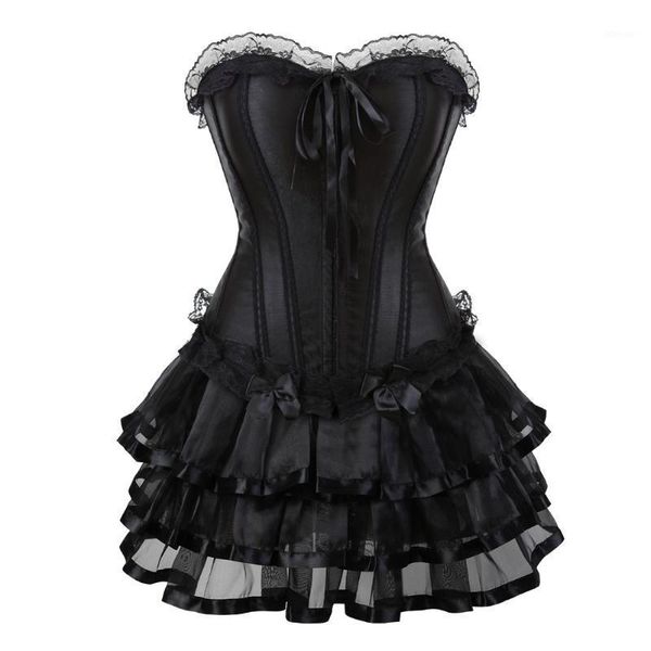gothic corset skirt for women steampunk halloween bustiers dress corsetto lace up boned classic clubwear carnival costume & corsets, Black;white
gothic corset skirt for women steampunk halloween bustiers dress corsetto lace up boned classic clubwear carnival costume & corsets, Black;white