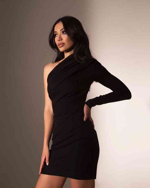 casual dresses xiaoxiangfeng autumn and winter dress women's slim fitting one shoulder long sleeve bandage girl style m9hj, Black;gray
casual dresses xiaoxiangfeng autumn and winter dress women's slim fitting one shoulder long sleeve bandage girl style m9hj, Black;gray