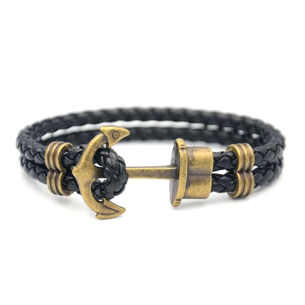 junwei men double-deck boat anchor weave chain leather bracelets black rope gold anchor ju jllhig
junwei men double-deck boat anchor weave chain leather bracelets black rope gold anchor ju jllhig