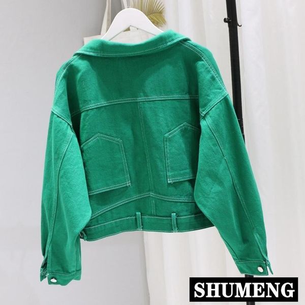 women's jackets spring and autumn short denim jacket students candy color bat sleeve loose jeans baseball uniform oversize cowboy coats, Black;brown
women's jackets spring and autumn short denim jacket students candy color bat sleeve loose jeans baseball uniform oversize cowboy coats, Black;brown