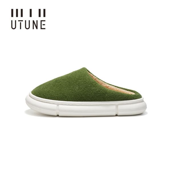 utune winter felt slippers women indoor men home shoes warm eva soft platform shoes furry slides pantuflas de mujer mules green 211120, Black
utune winter felt slippers women indoor men home shoes warm eva soft platform shoes furry slides pantuflas de mujer mules green 211120, Black